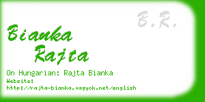 bianka rajta business card